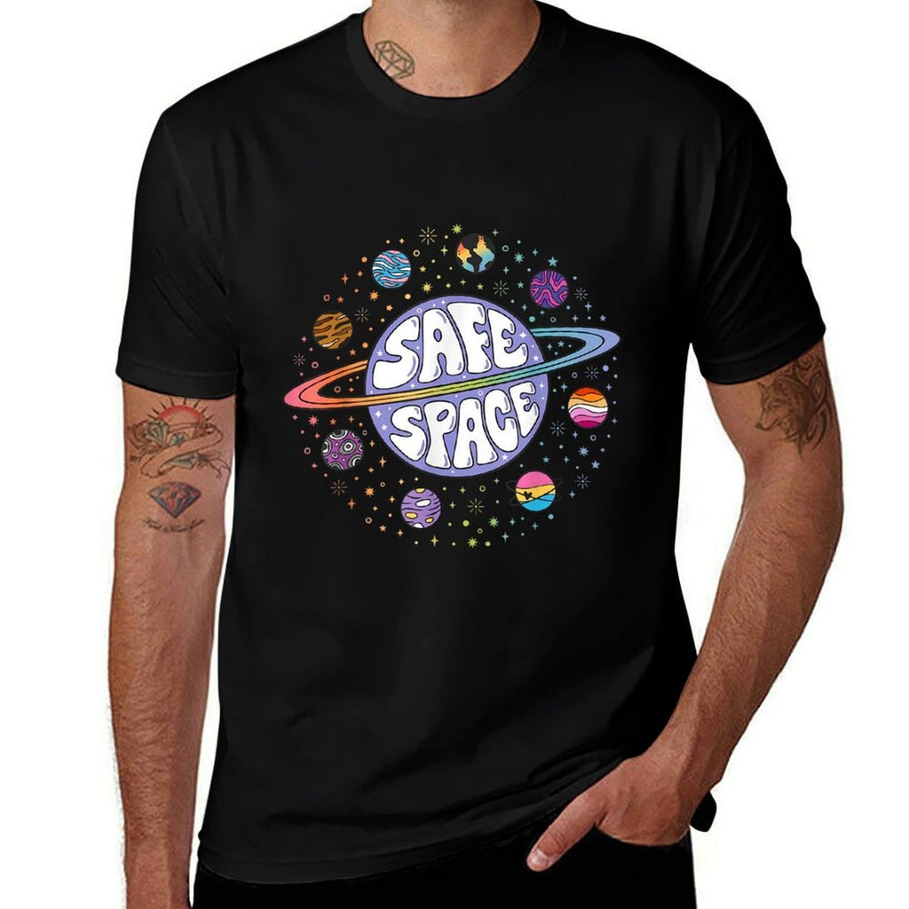 Safe Space Equal Rights Rainbow LGBT Gay Lesbian Trans Pride  Classic T-Shirt